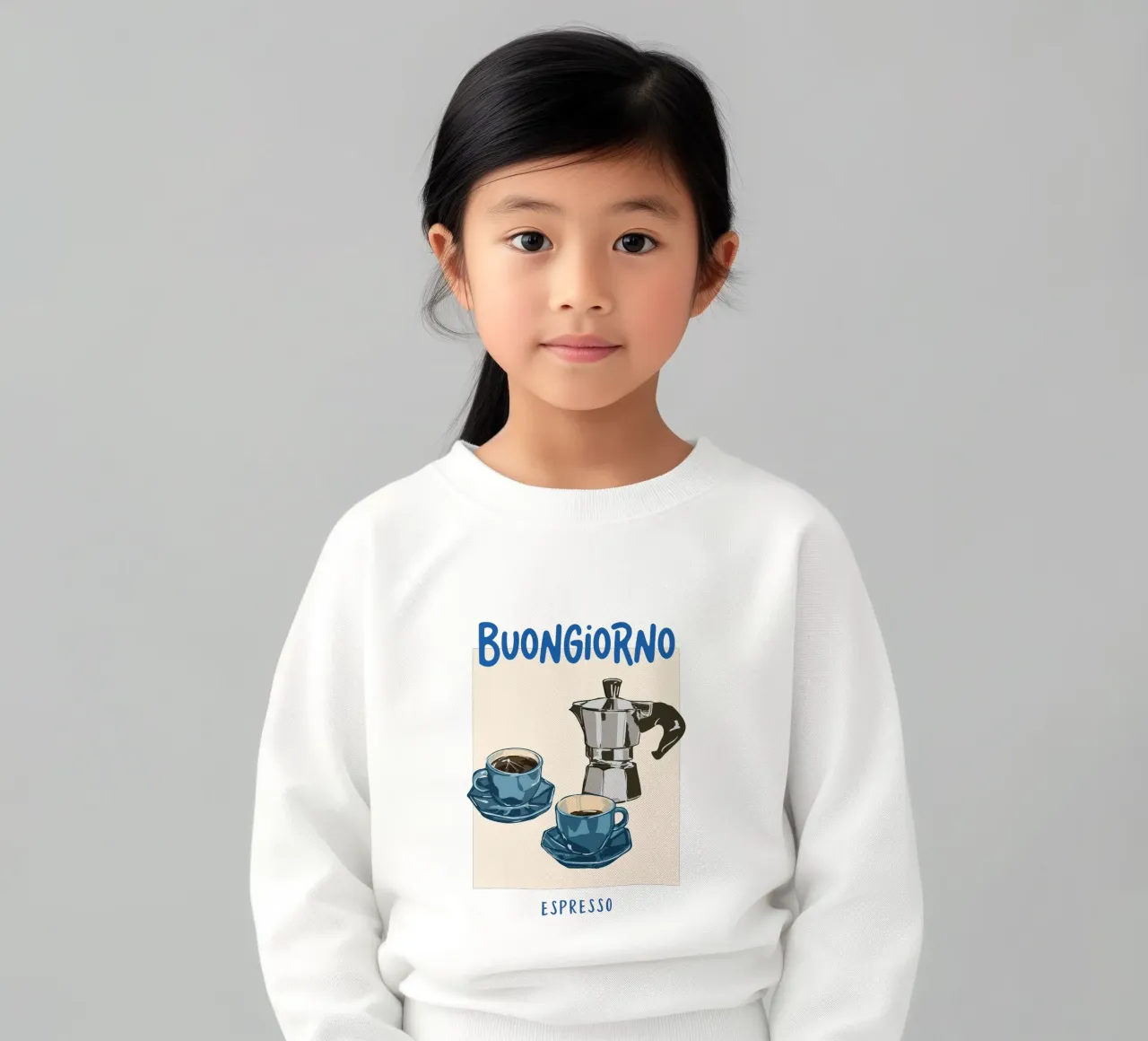 Good morning Espresso kids sweatshirt by EDMPROJECT