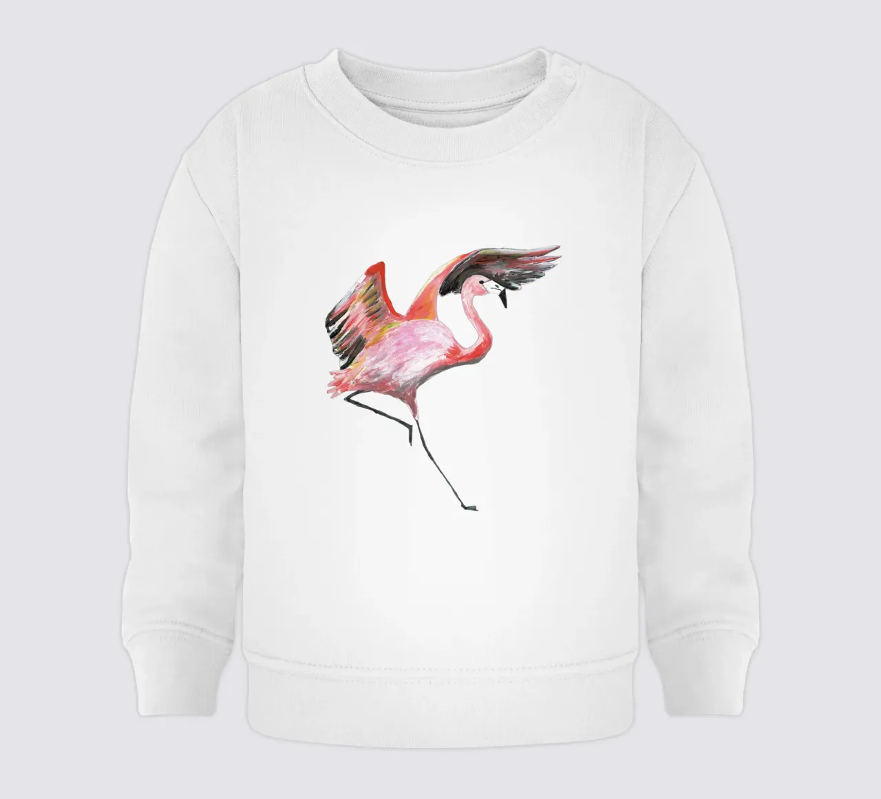 Flamingo felpa neonato da Femke Zwaan