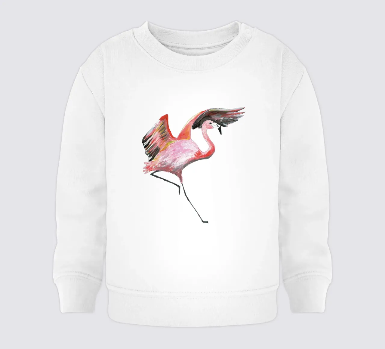 Flamingo felpa neonato da Femke Zwaan