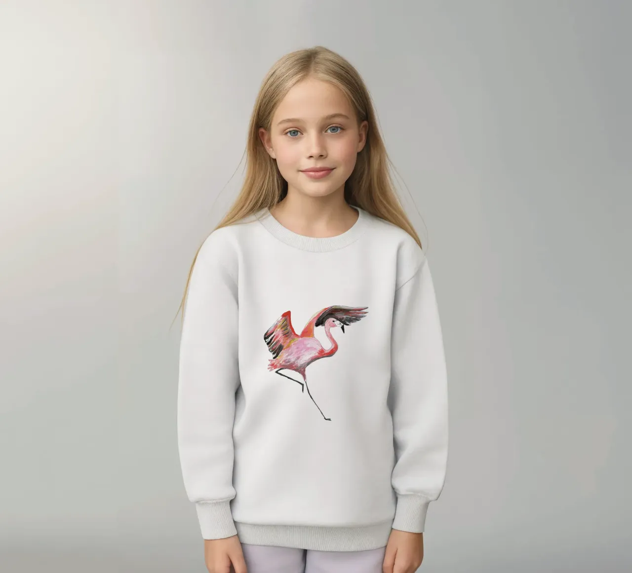 Flamingo felpa bambino da Femke Zwaan