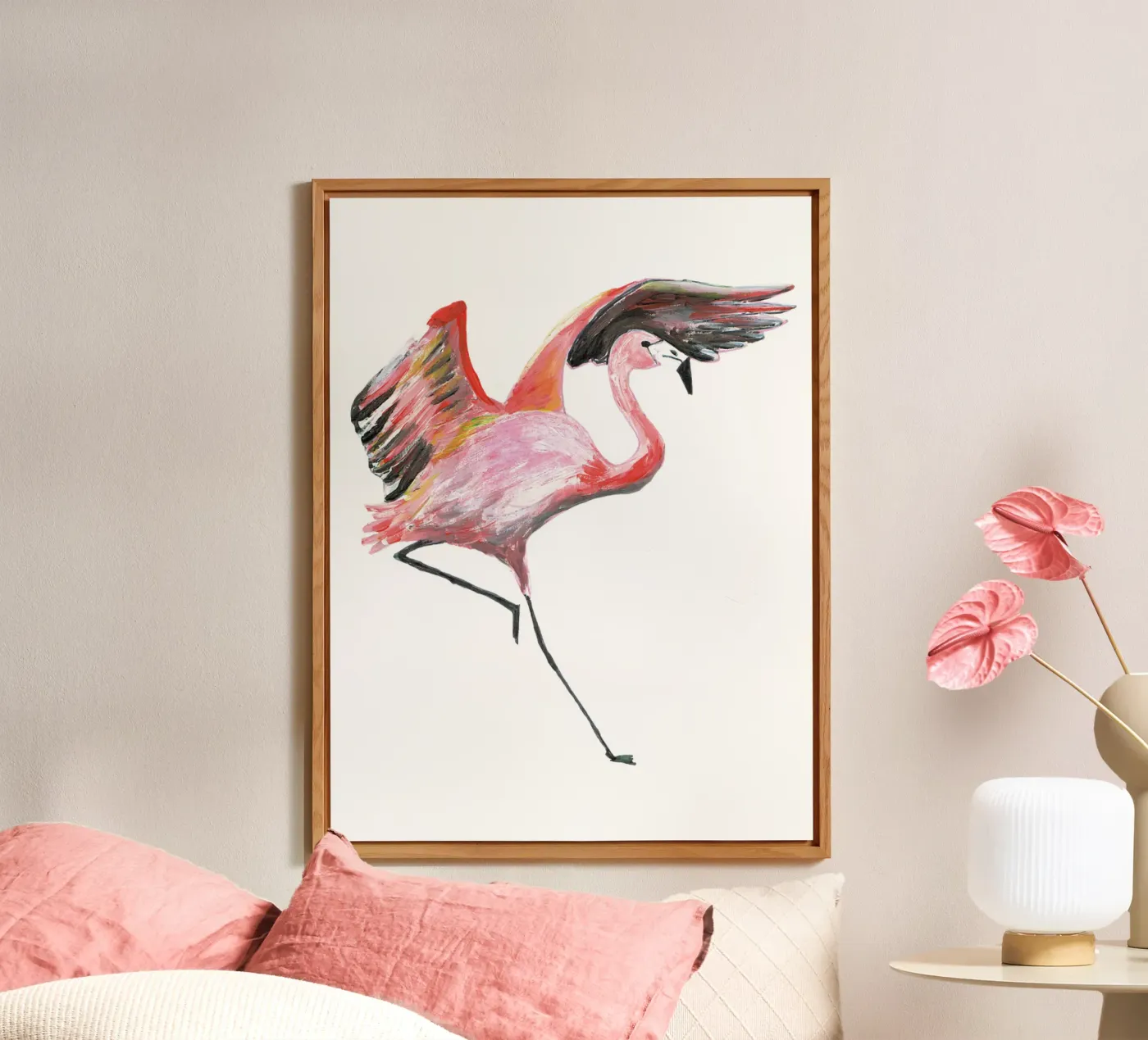 Flamingo forex plate by Femke Zwaan