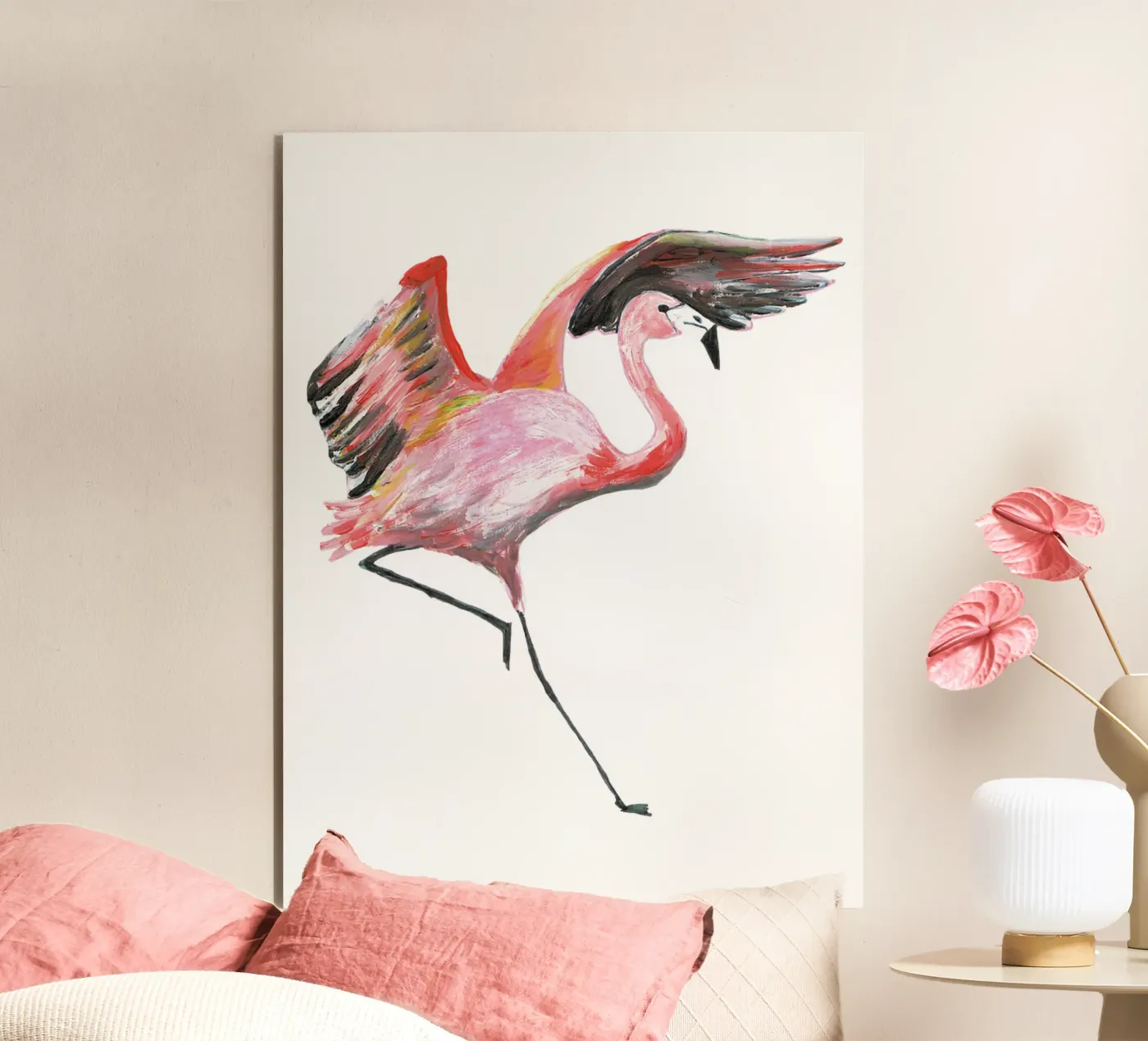 Flamingo forex plate by Femke Zwaan