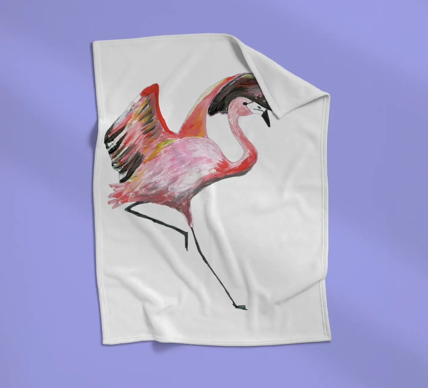 Flamingo Fleecedecke von Femke Zwaan