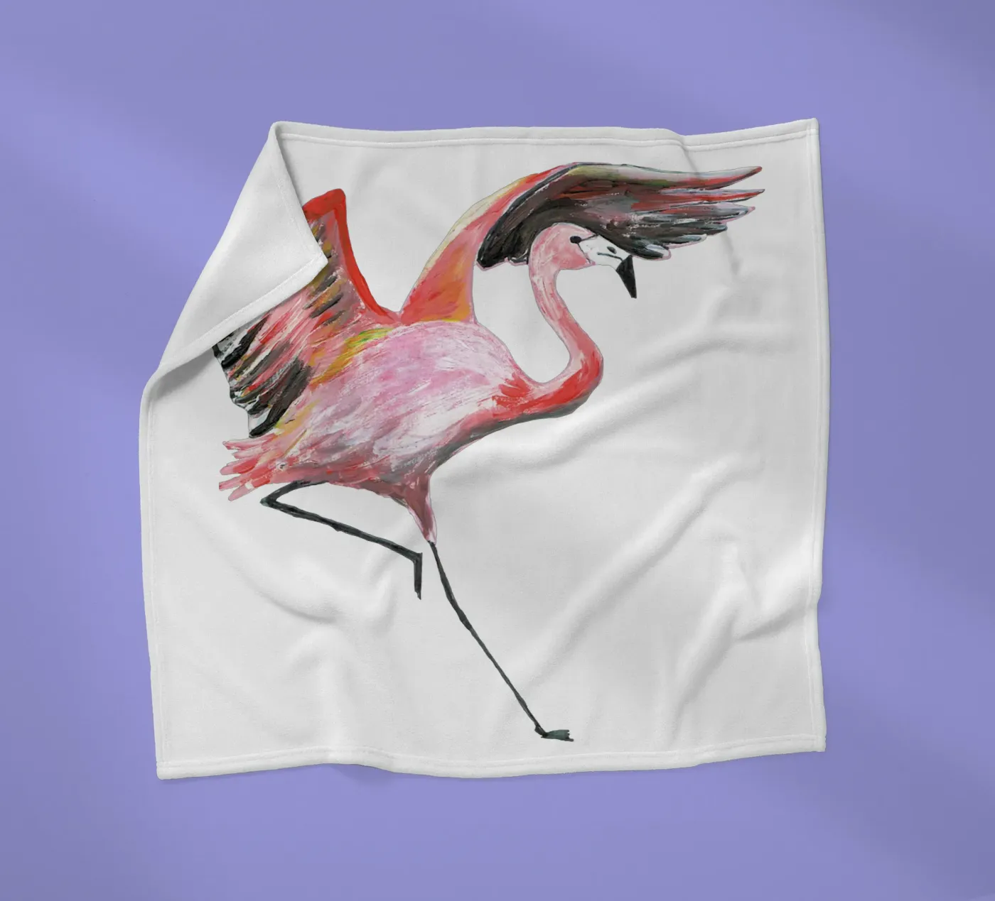 Flamingo Fleecedecke von Femke Zwaan