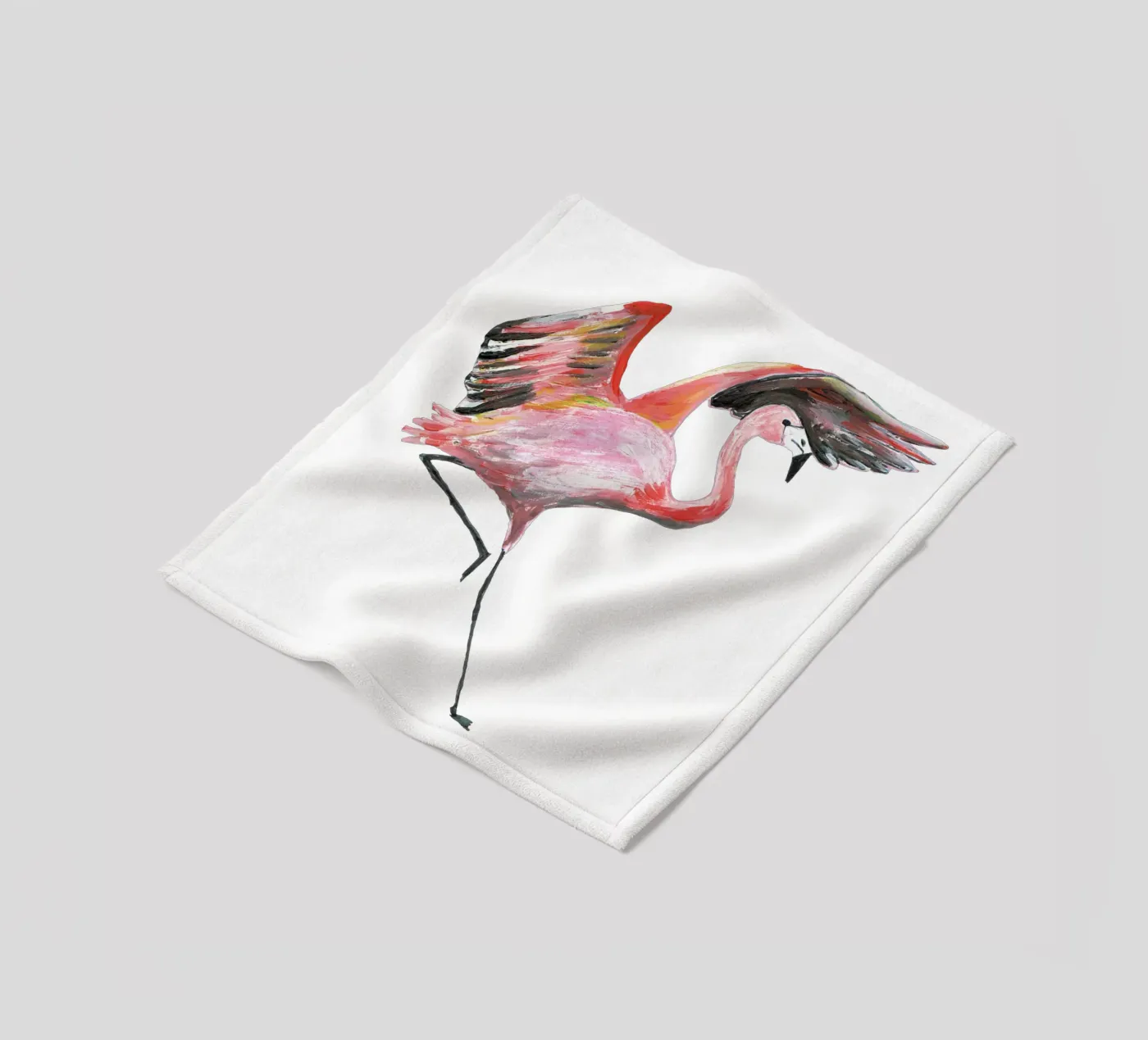 Flamingo Fleecedecke von Femke Zwaan