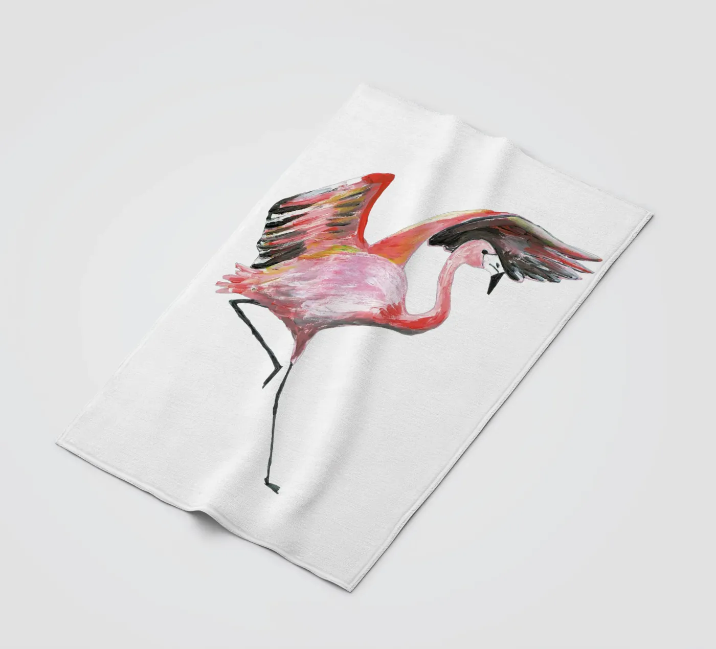 Flamingo Fleecedecke von Femke Zwaan