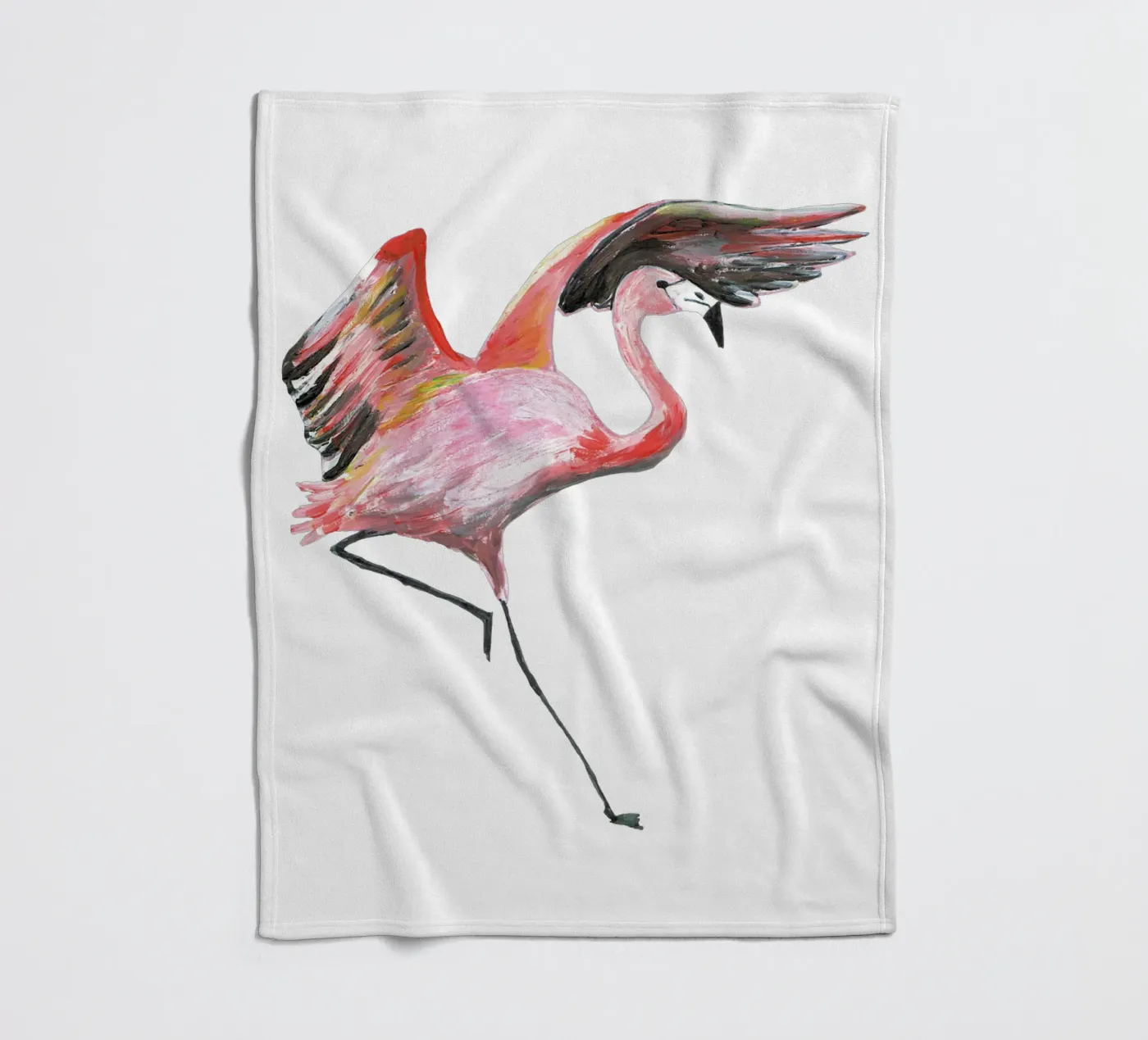Flamingo Fleecedecke von Femke Zwaan