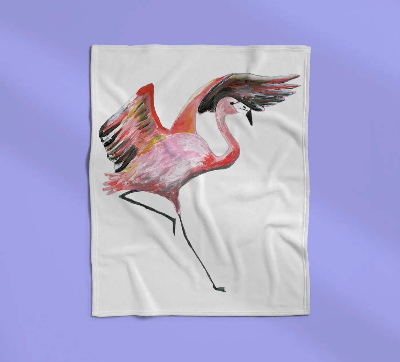 Flamingo Fleecedecke von Femke Zwaan