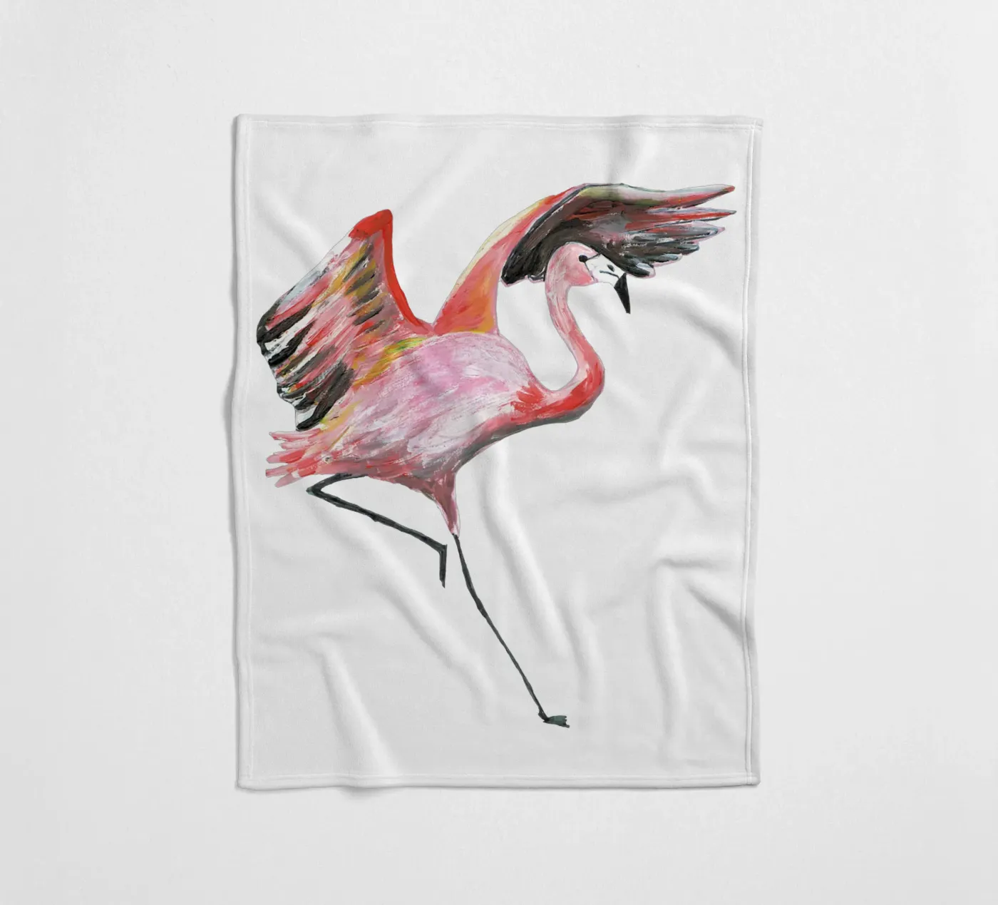 Flamingo Fleecedecke von Femke Zwaan