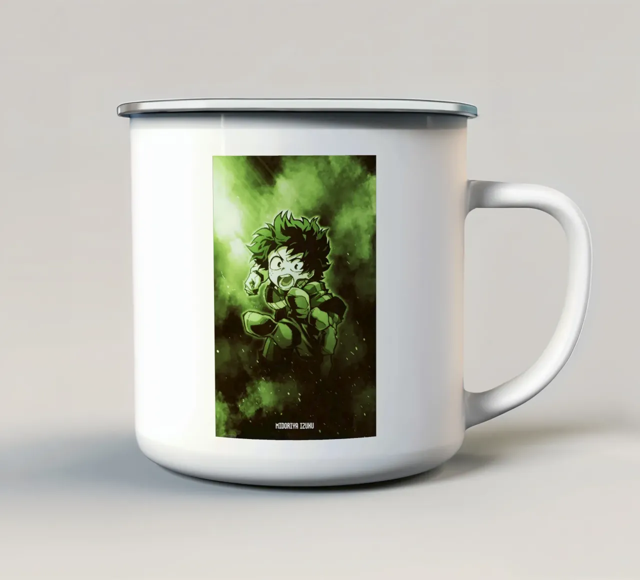 Midoriya Izuku tazza in smalto da FreeArtStudio