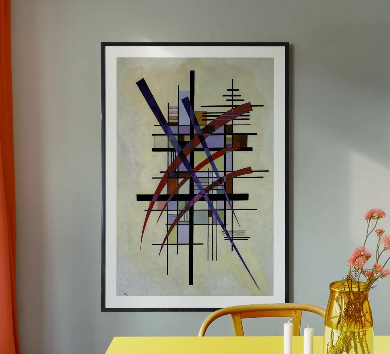 Kandinsky - Signs with Companionship carta hahnemühle da ARTOTHEK