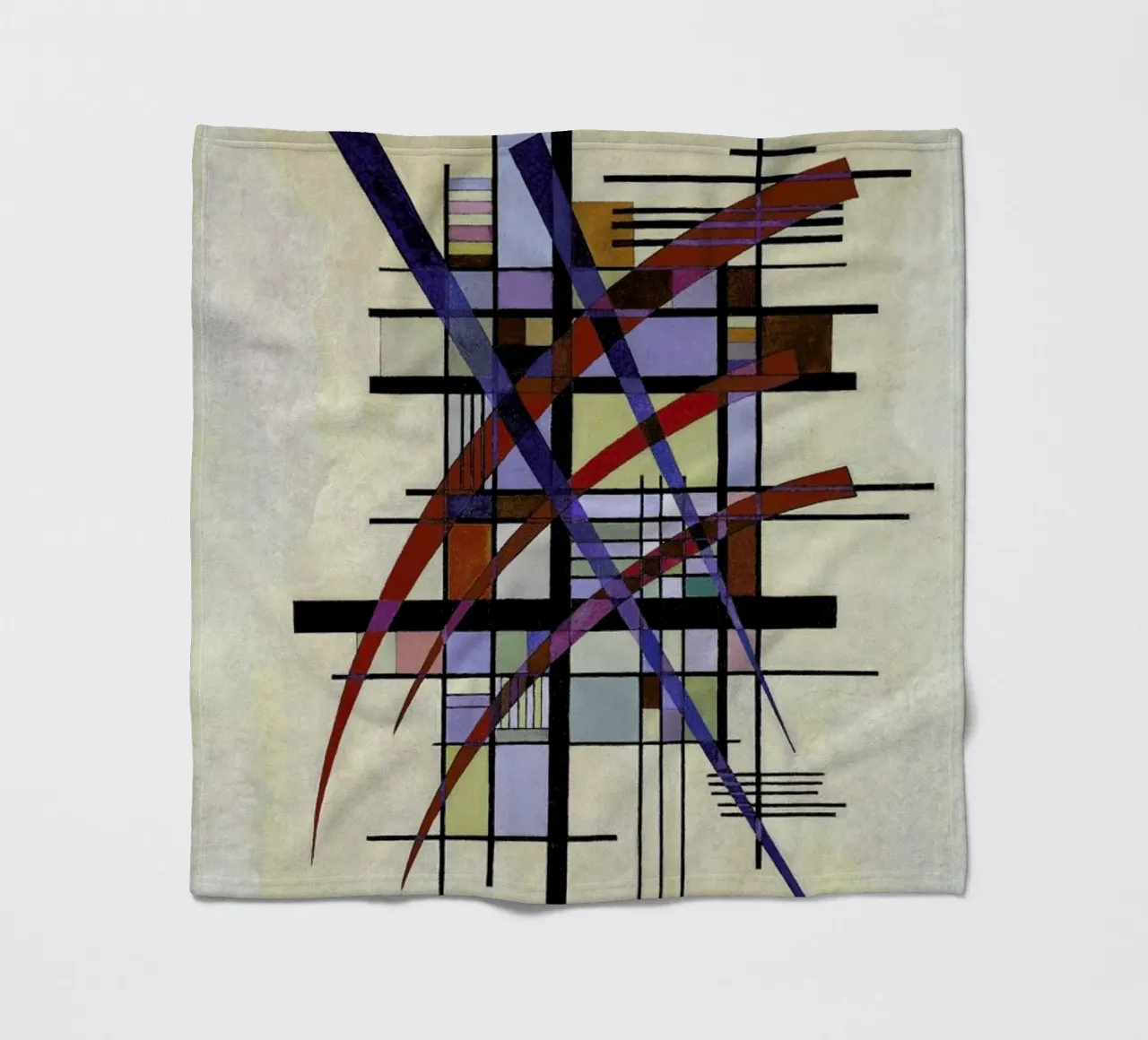 Kandinsky - Signs with Companionship coperta in pile da ARTOTHEK