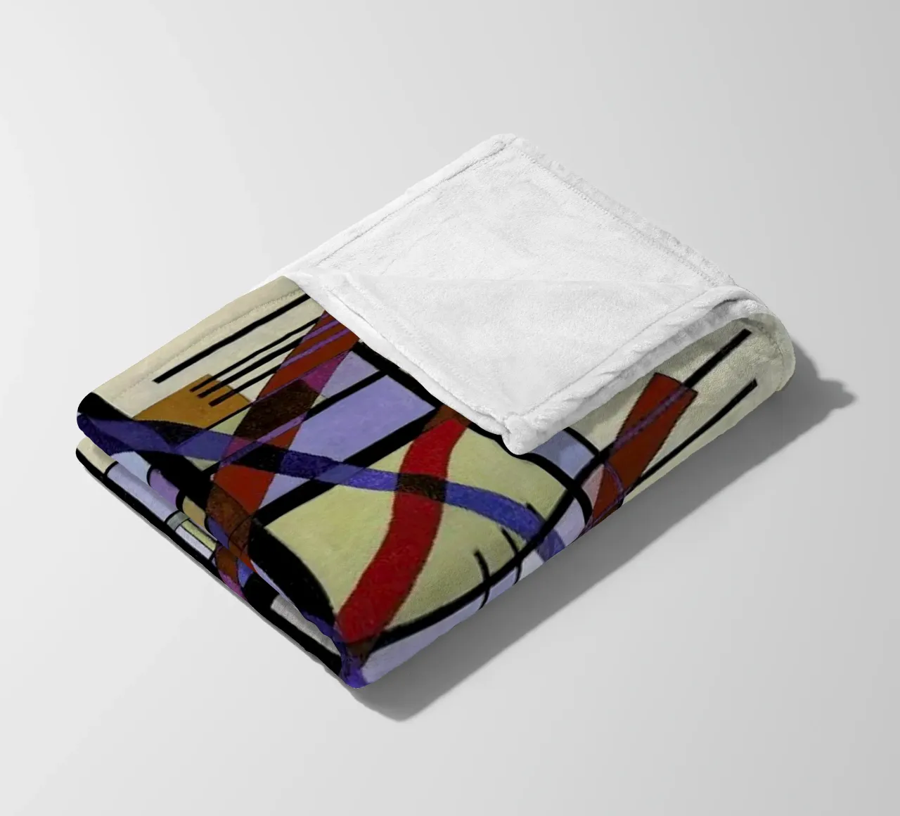Kandinsky - Signs with Companionship coperta in pile da ARTOTHEK