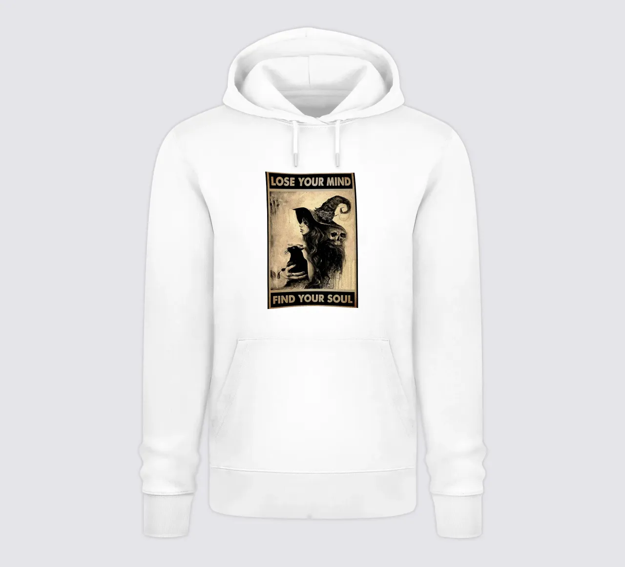 Cat Black e Witch - Perdi la tua mente, trova la tua anima felpa con cappuccio da Aaronshop