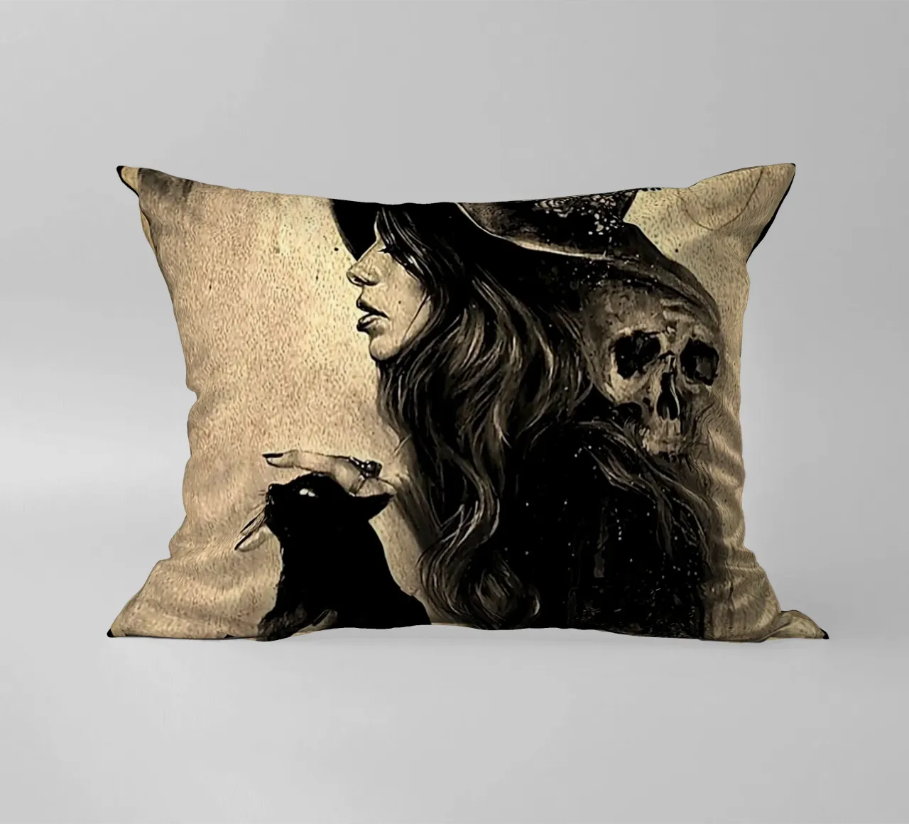 Cat Black e Witch - Perdi la tua mente, trova la tua anima cuscino da Aaronshop