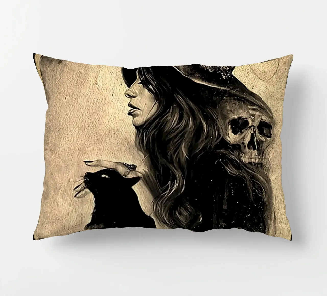 Cat Black e Witch - Perdi la tua mente, trova la tua anima cuscino da Aaronshop