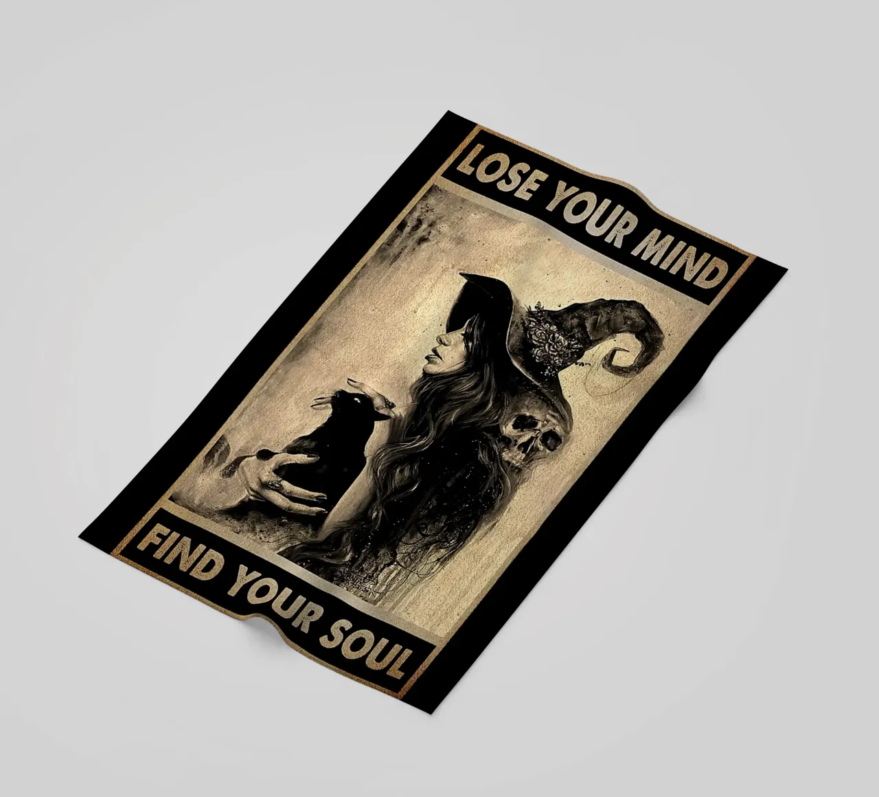 Cat Black e Witch - Perdi la tua mente, trova la tua anima telo mare da Aaronshop