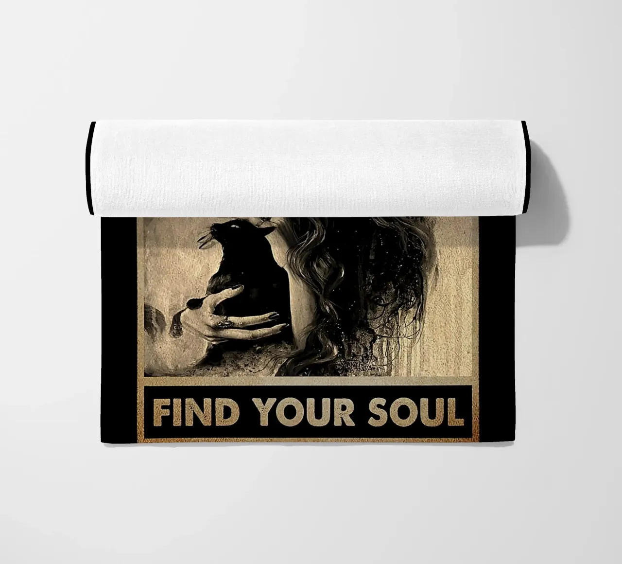 Cat Black e Witch - Perdi la tua mente, trova la tua anima telo mare da Aaronshop