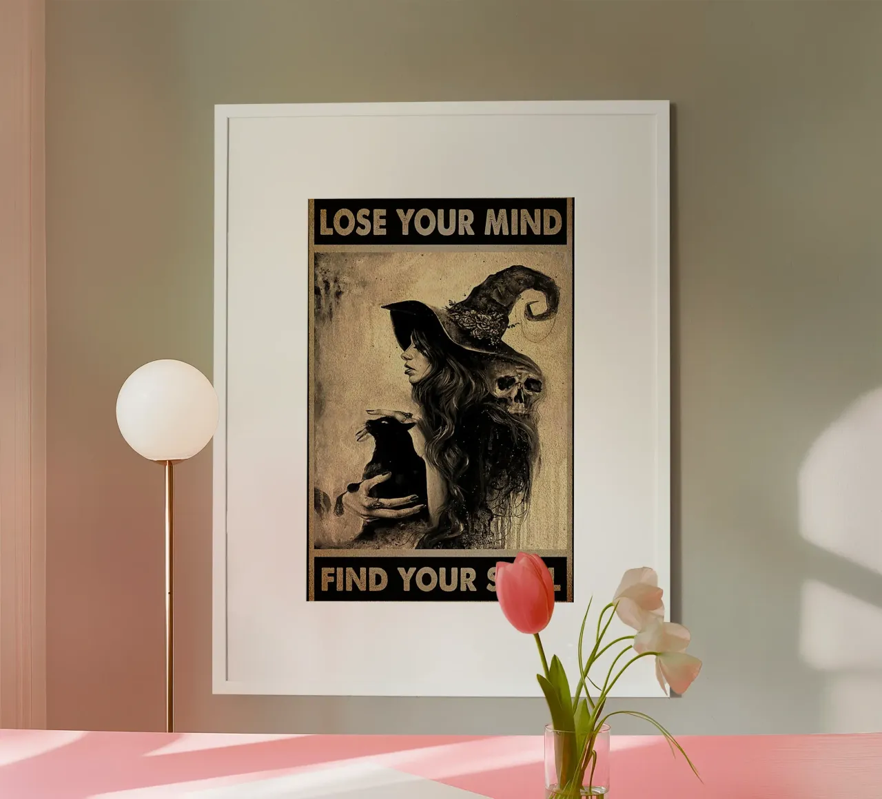 Cat Black e Witch - Perdi la tua mente, trova la tua anima carta hahnemühle da Aaronshop
