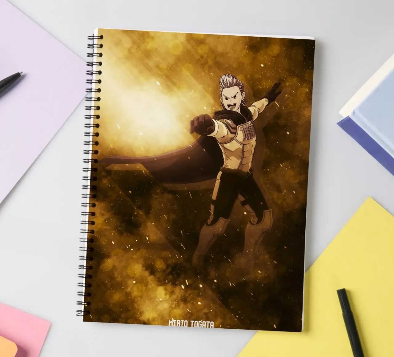 Mirio Togata spiral notebook by FreeArtStudio