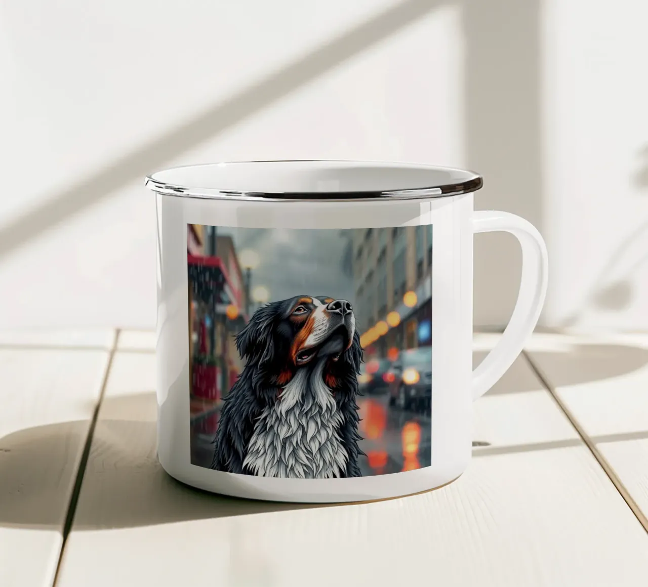 Bellissimo cane da montagna bernese #15 tazza in smalto da Yumis.Beargang.and.Me