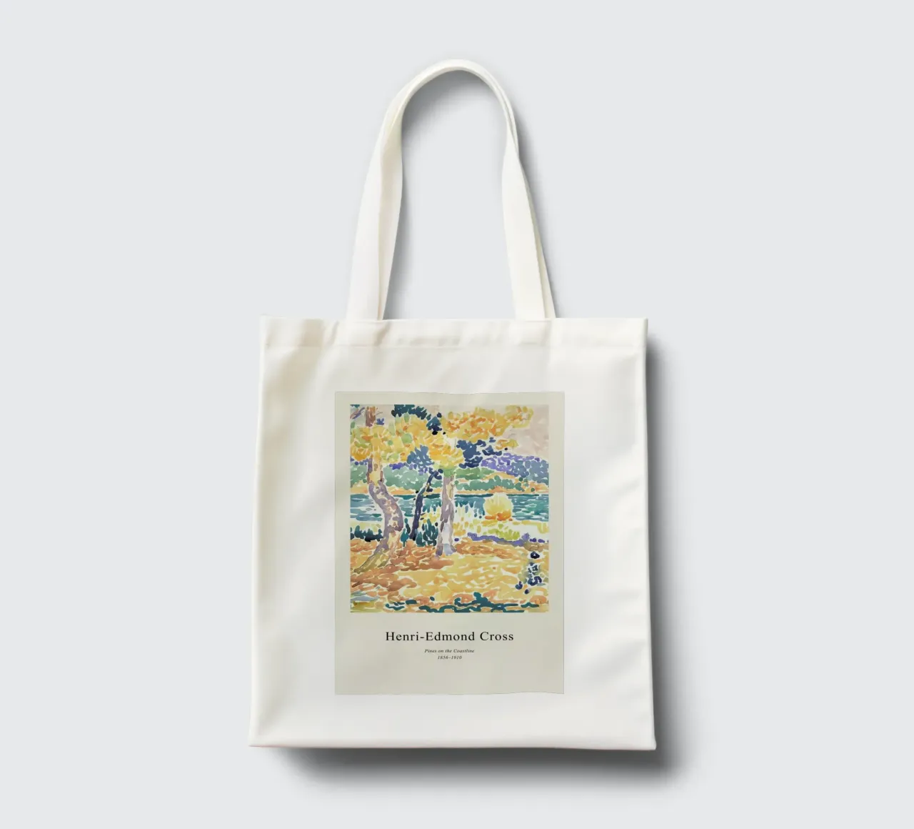 Henri-Edmond Cross - Pines on the Coastline borsa in juta da Vintage by JUNIQE