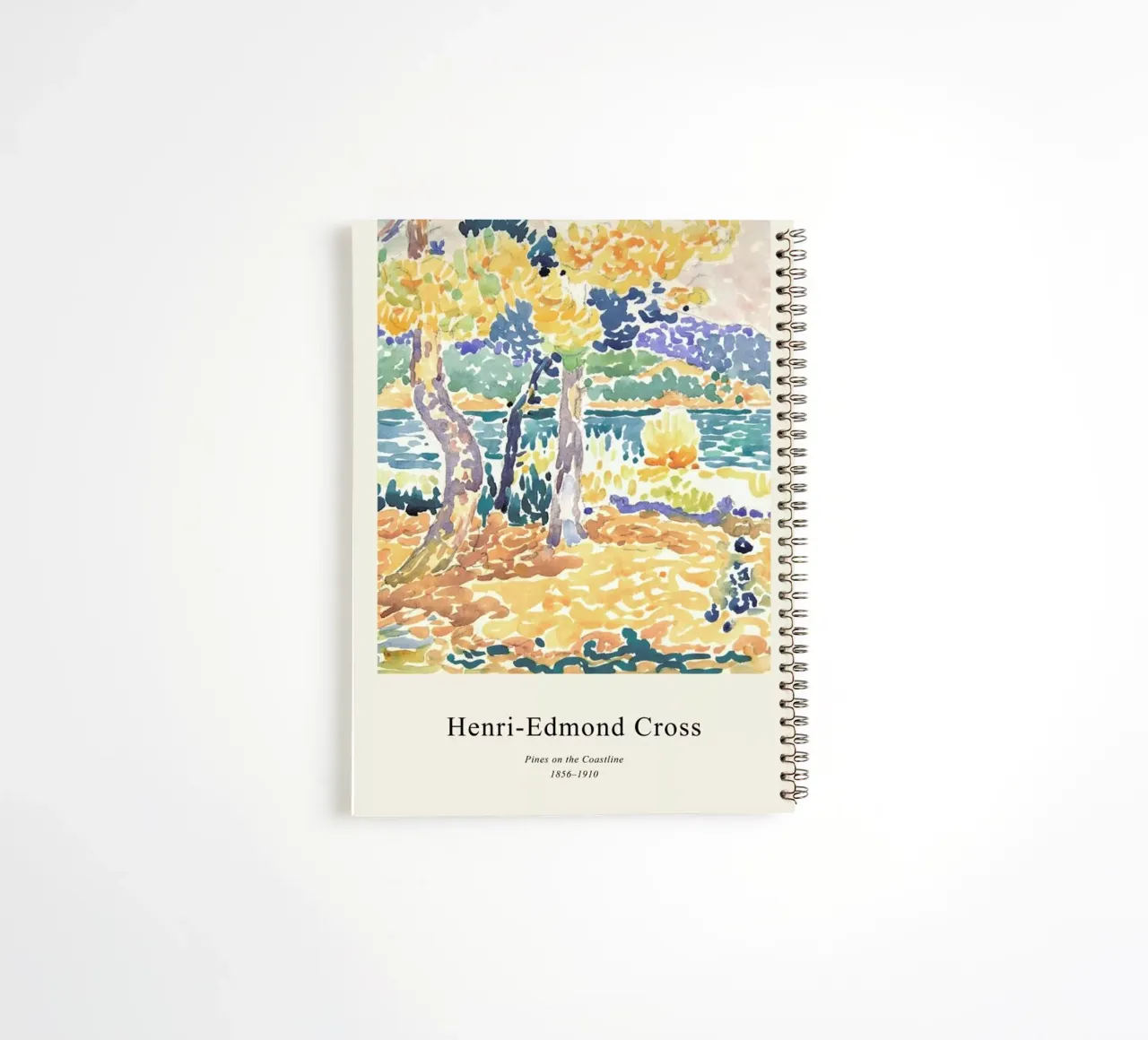Henri-Edmond Cross - Pines on the Coastline cuaderno de espiral de Vintage by JUNIQE