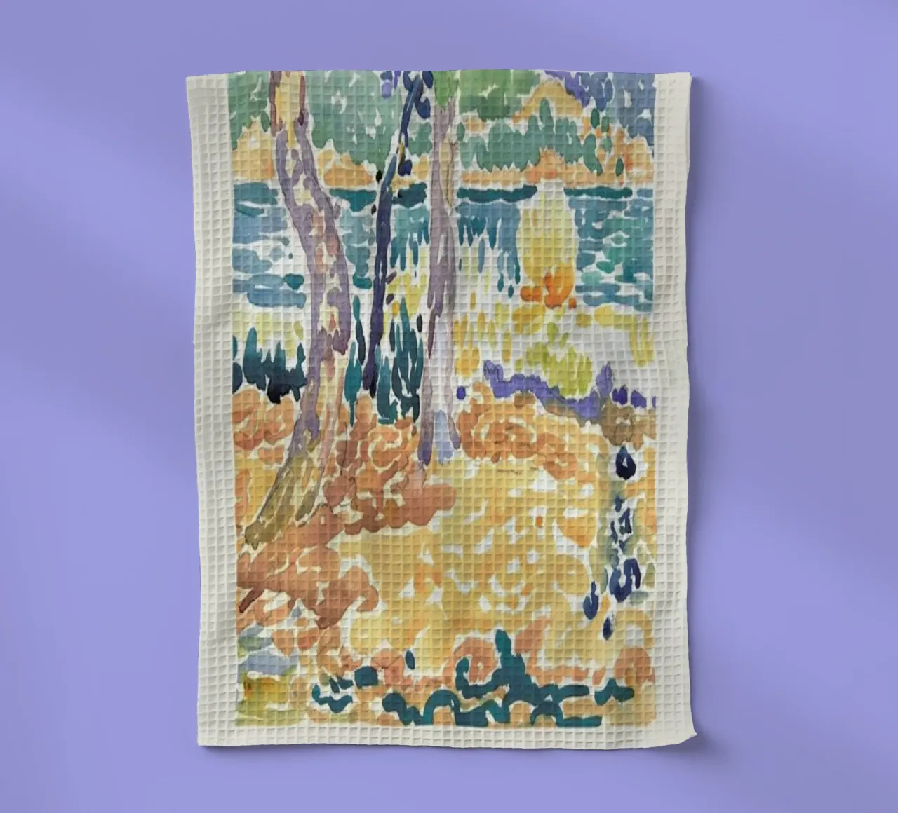 Henri-Edmond Cross - Pines on the Coastline canovaccio da cucina da Vintage by JUNIQE