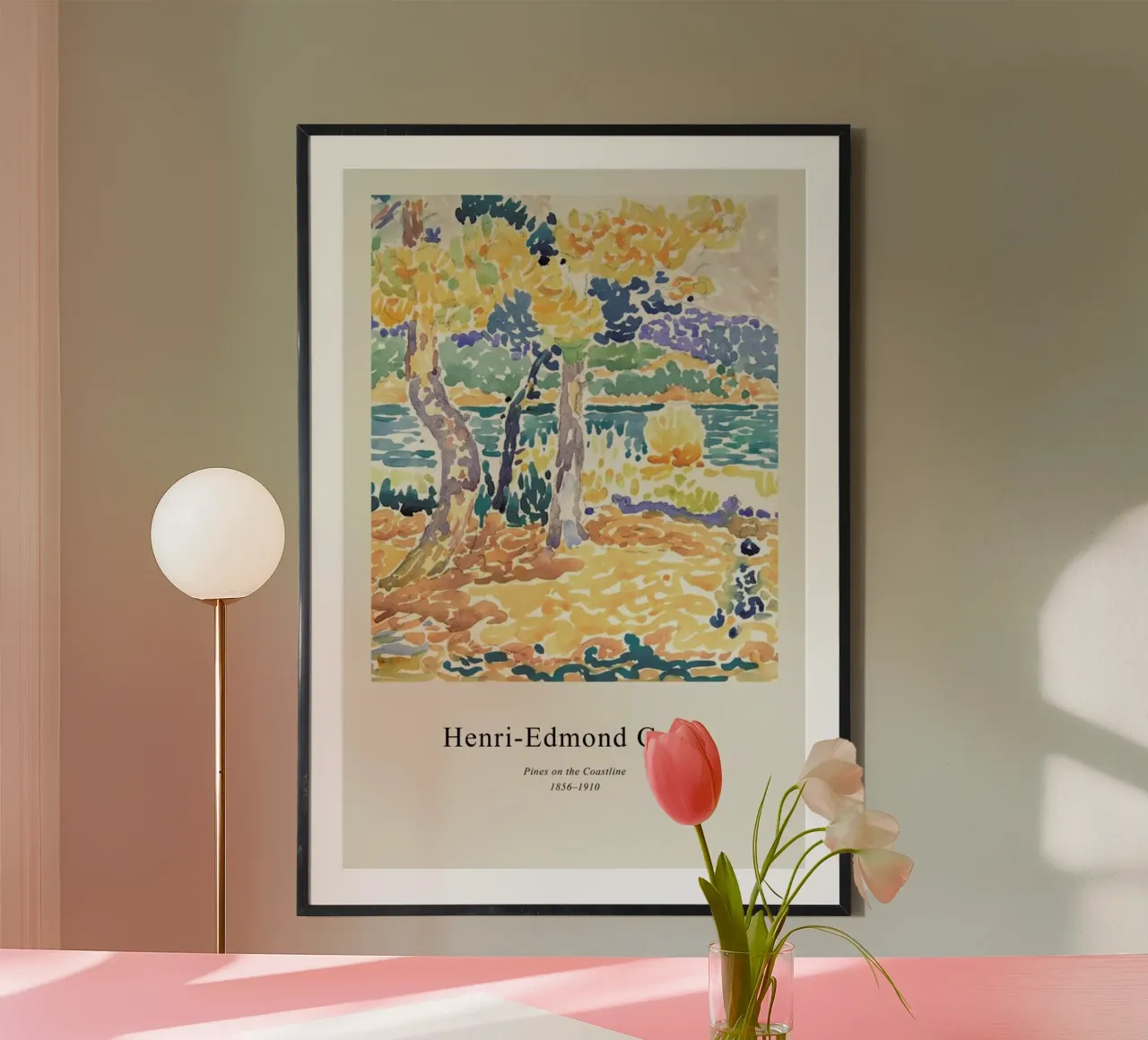 Henri-Edmond Cross - Pines on the Coastline carta hahnemühle da Vintage by JUNIQE