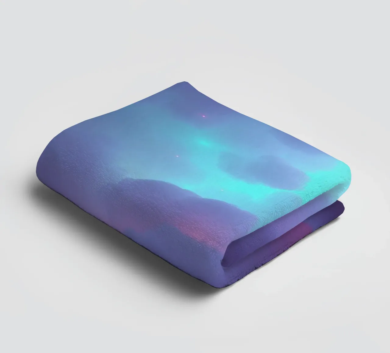 Dreamy abstract clouds in a vibrant color palette towel by DesignDoodle