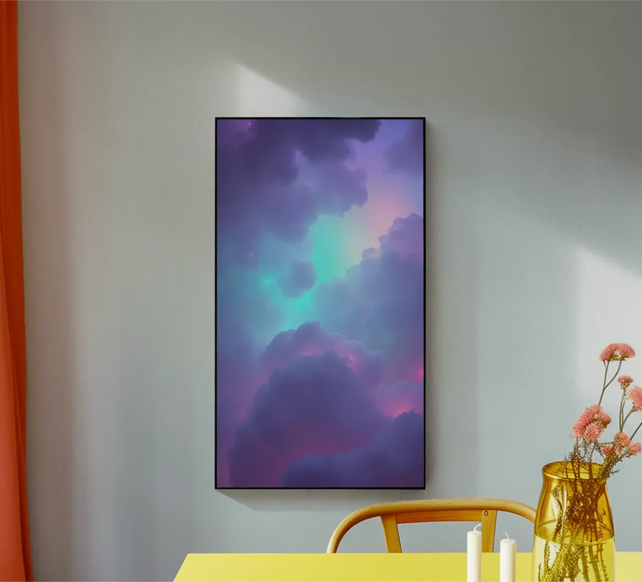 Nuvole astratte e sognanti in una vivace tavolozza di colori plexiglass da DesignDoodle