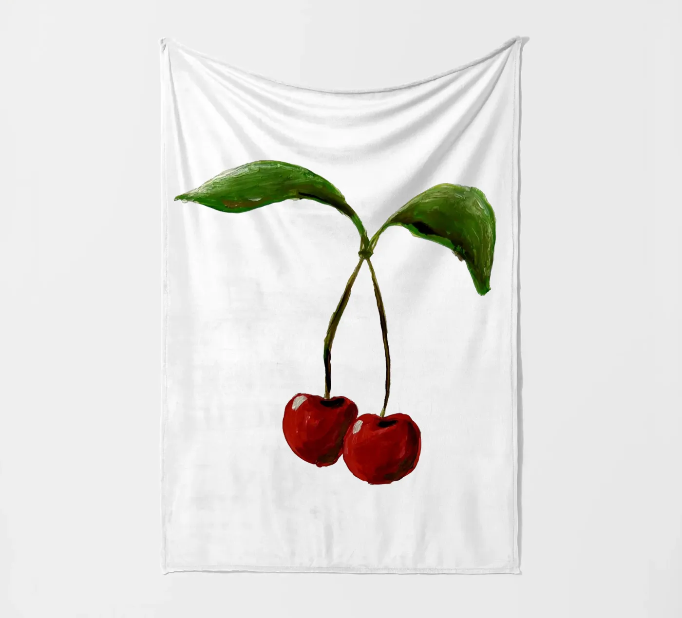 Cherries Fleecedecke von Femke Zwaan