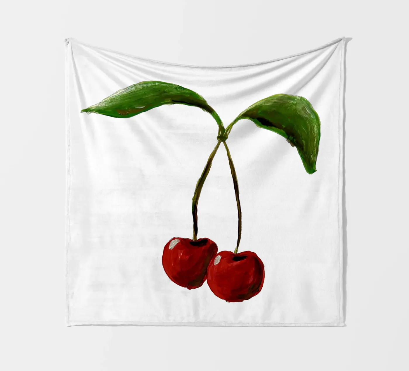 Cherries Fleecedecke von Femke Zwaan