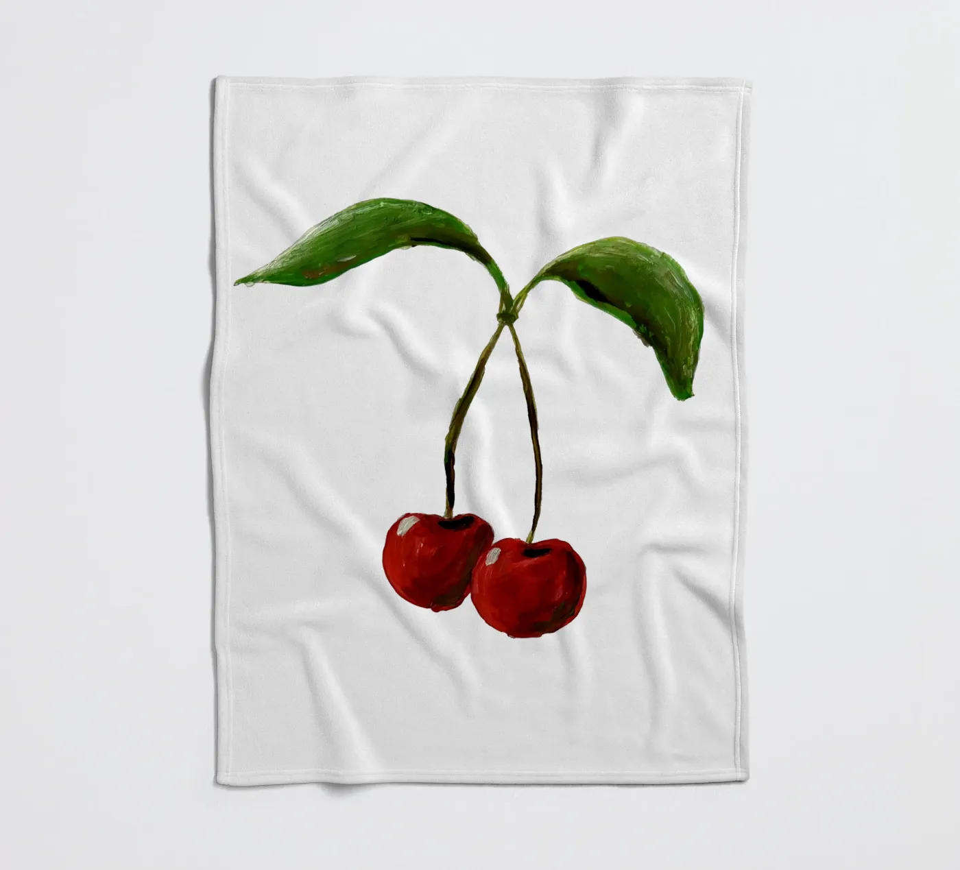 Cherries Fleecedecke von Femke Zwaan