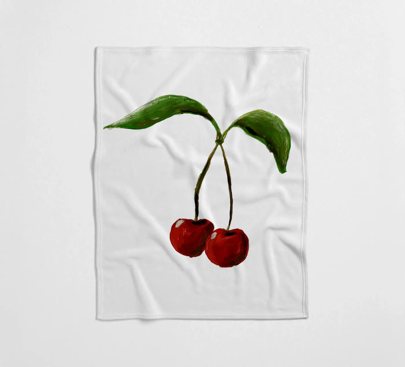 Cherries Fleecedecke von Femke Zwaan