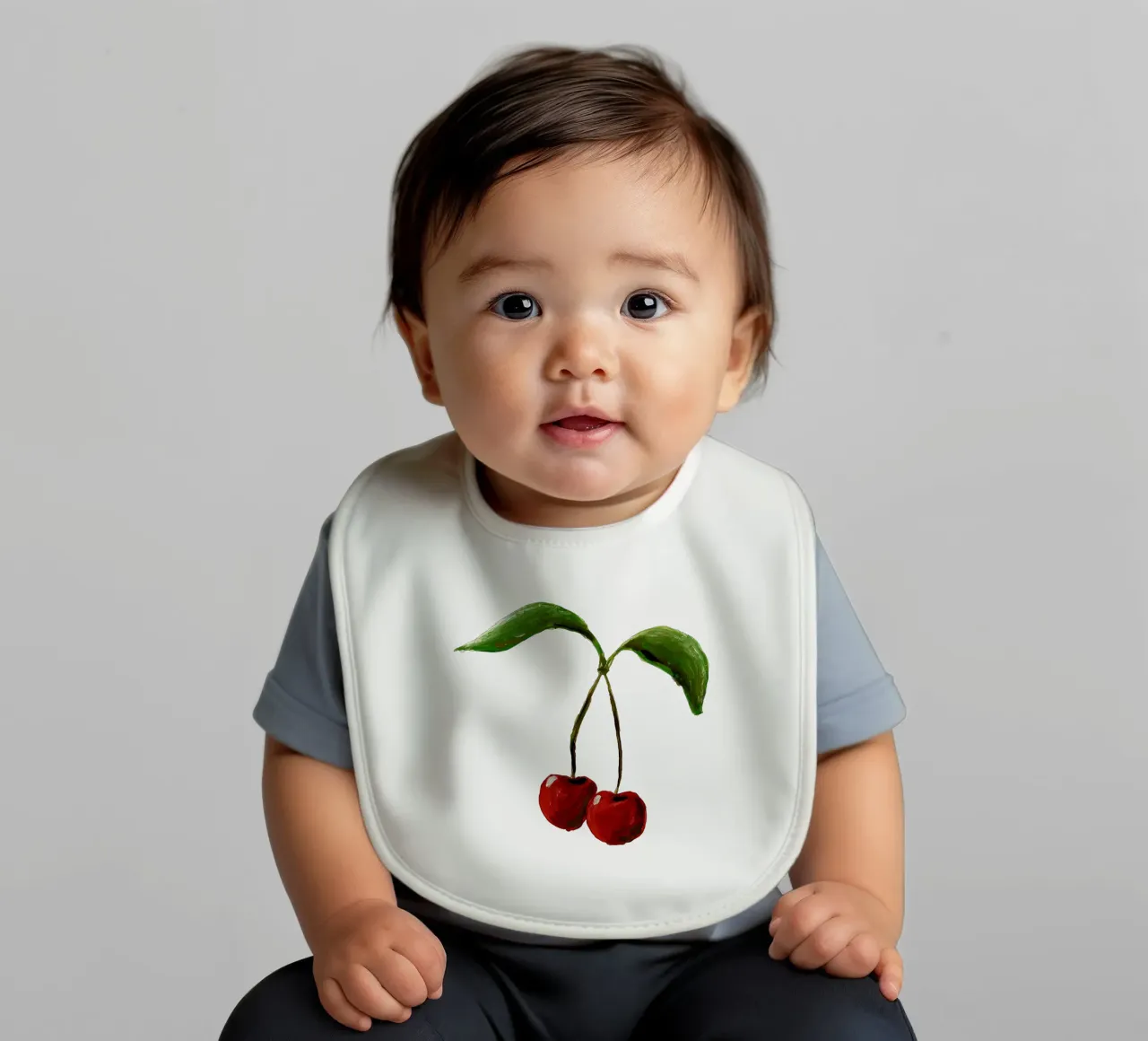 Cherries Babylätzchen von Femke Zwaan