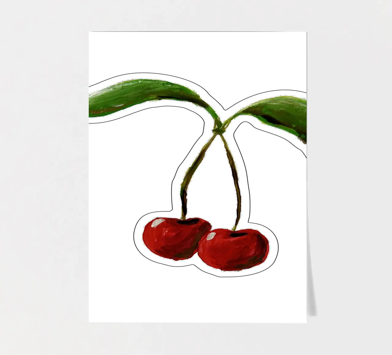 Cherries sticker sheet by Femke Zwaan