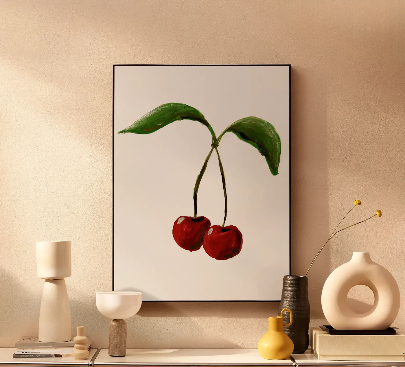 Cherries Acryl-Glas von Femke Zwaan