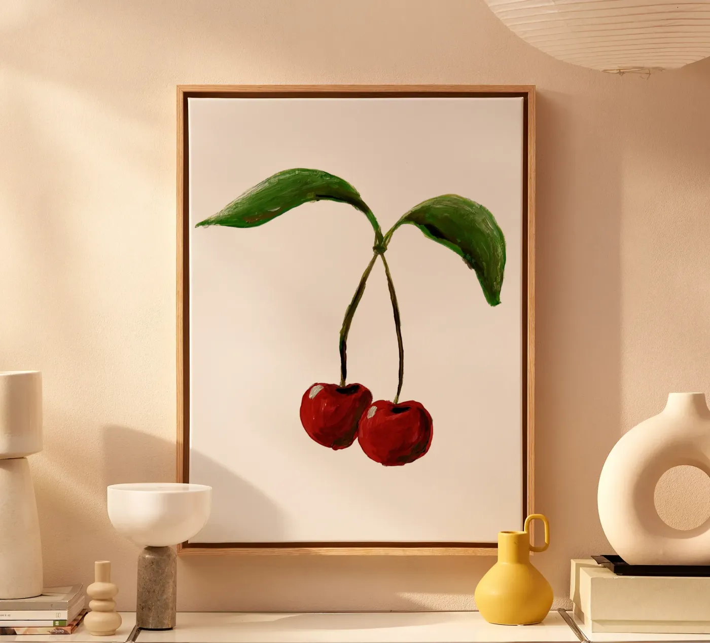 Cherries canvas van Femke Zwaan
