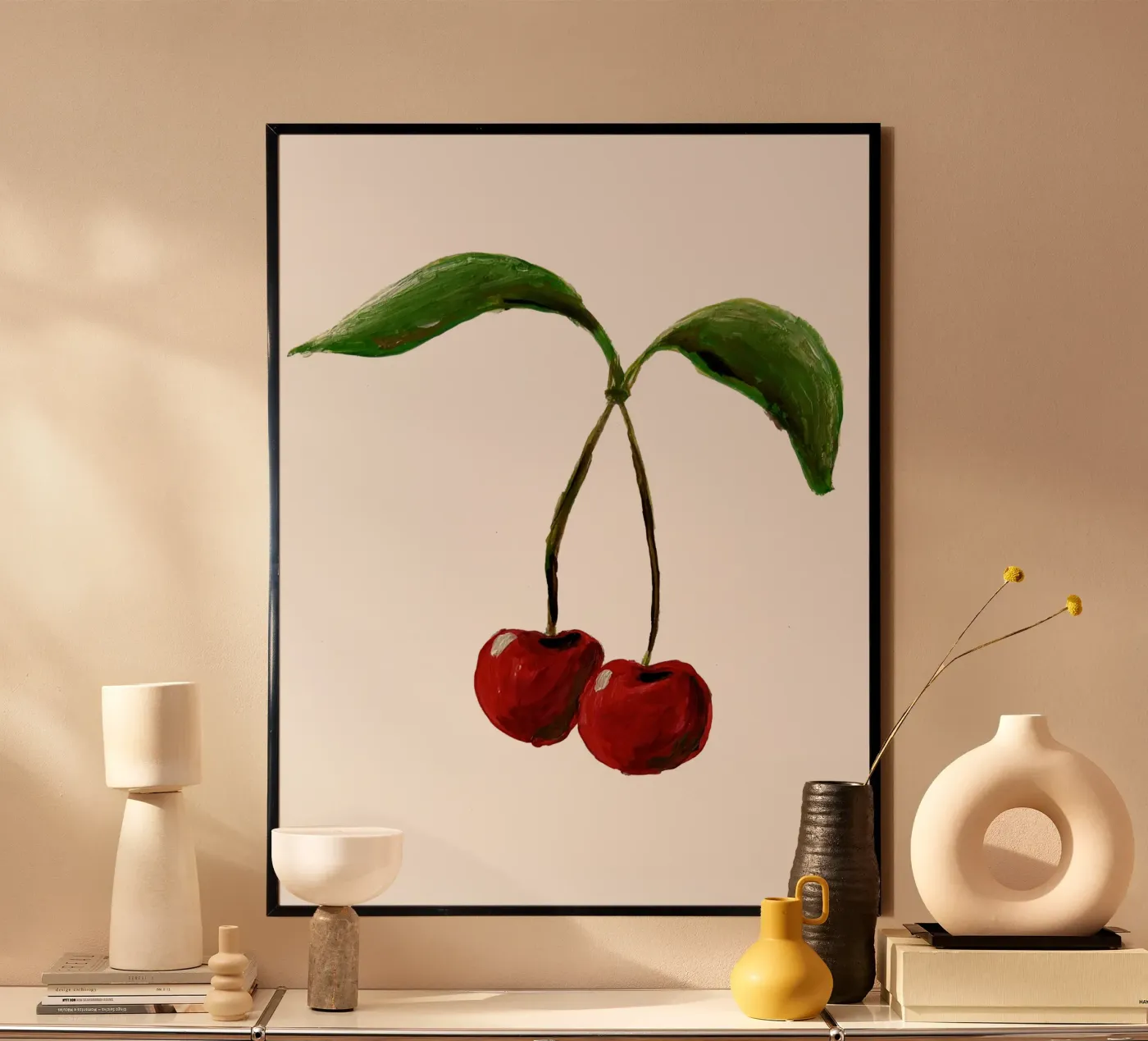 Cherries poster by Femke Zwaan