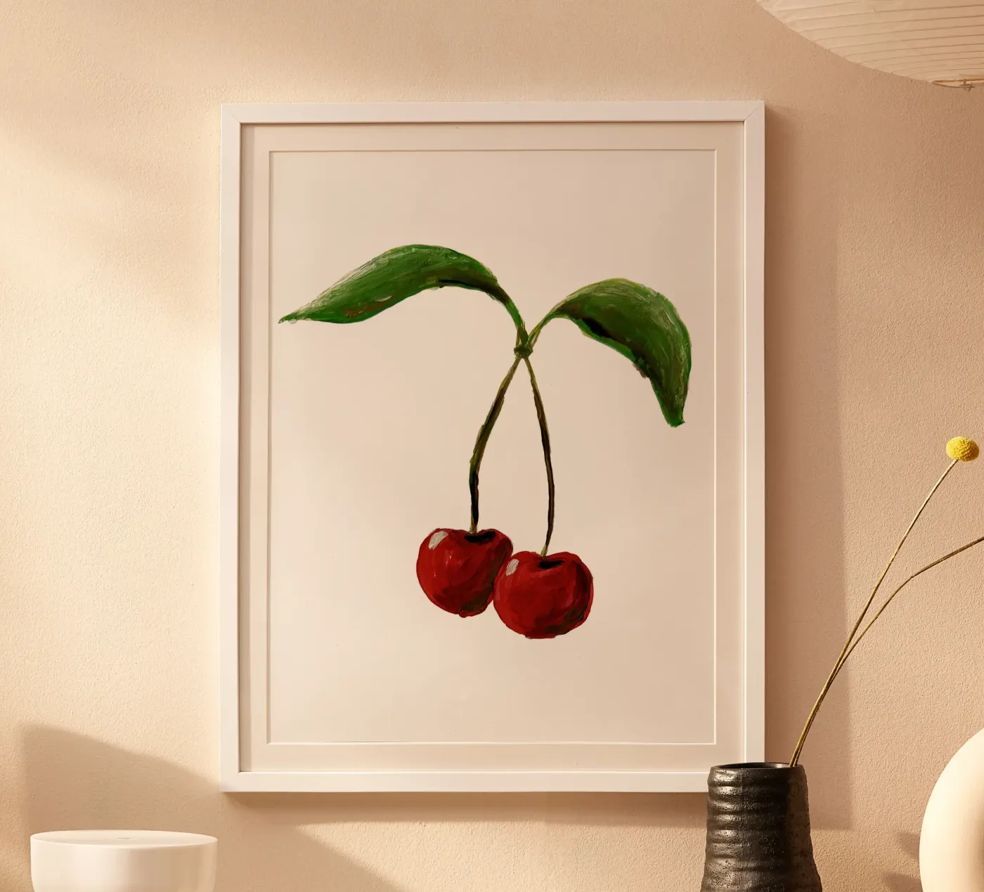 Cherries poster by Femke Zwaan