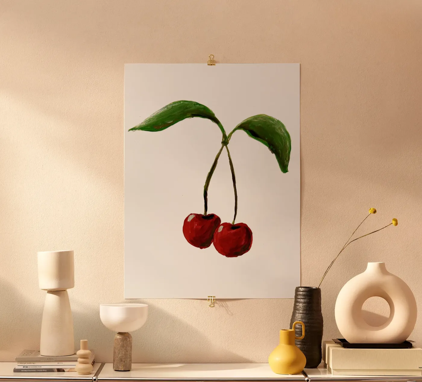 Cherries poster by Femke Zwaan