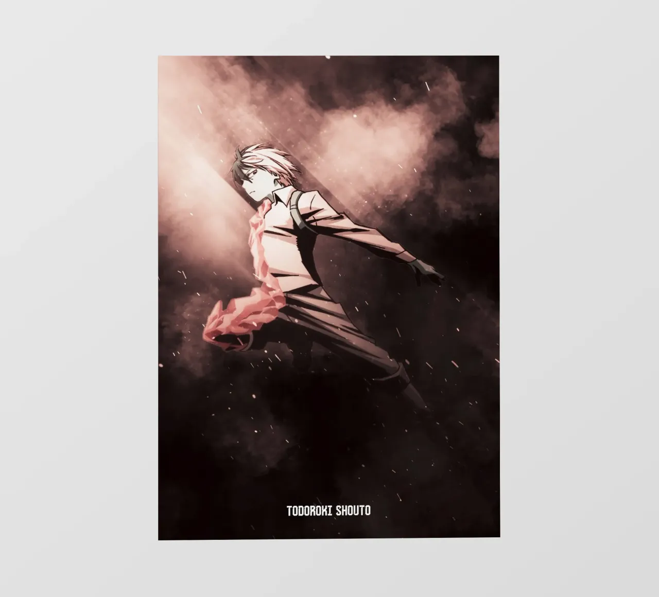 Todoroki Shouto pellicola backlit da FreeArtStudio
