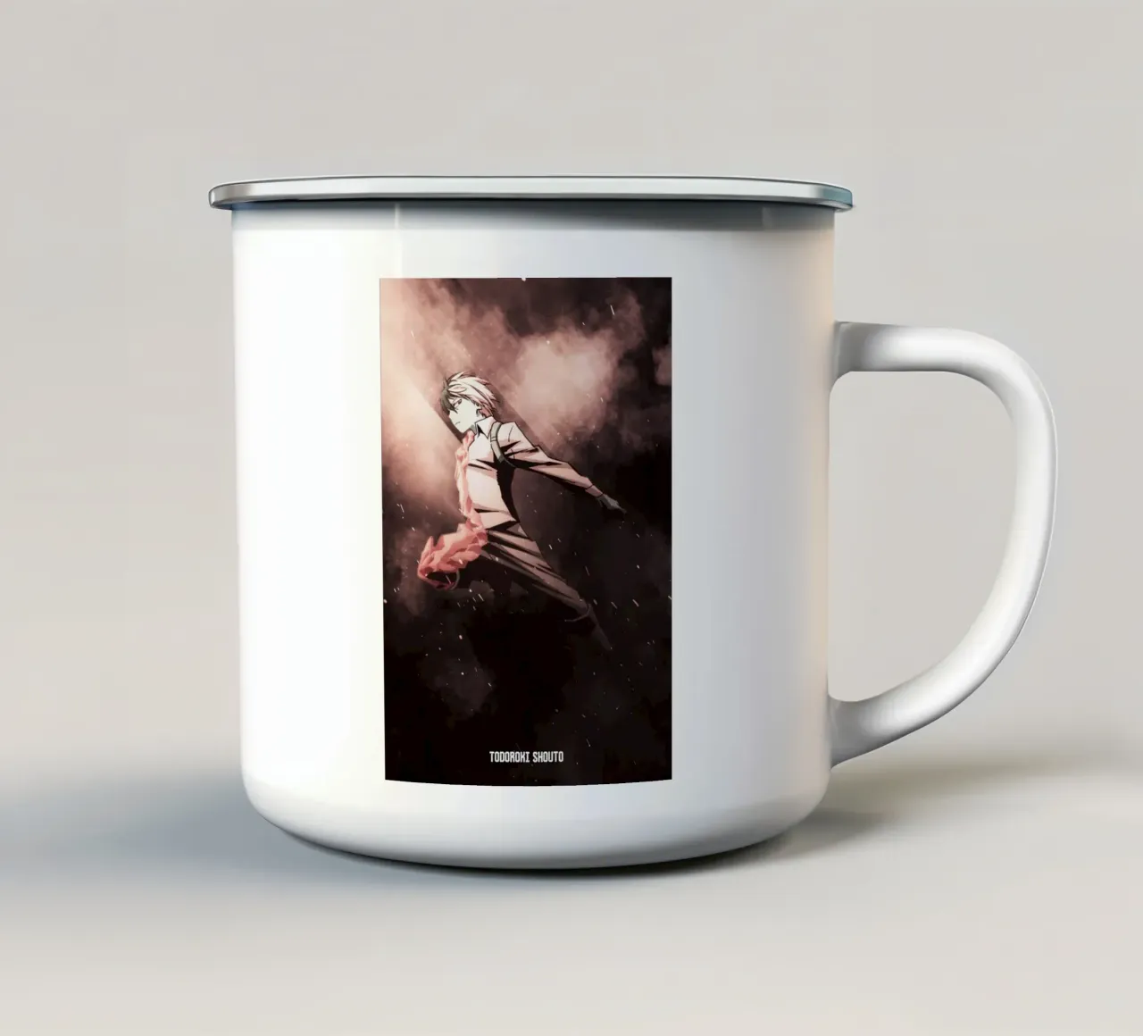 Todoroki Shouto tazza in smalto da FreeArtStudio