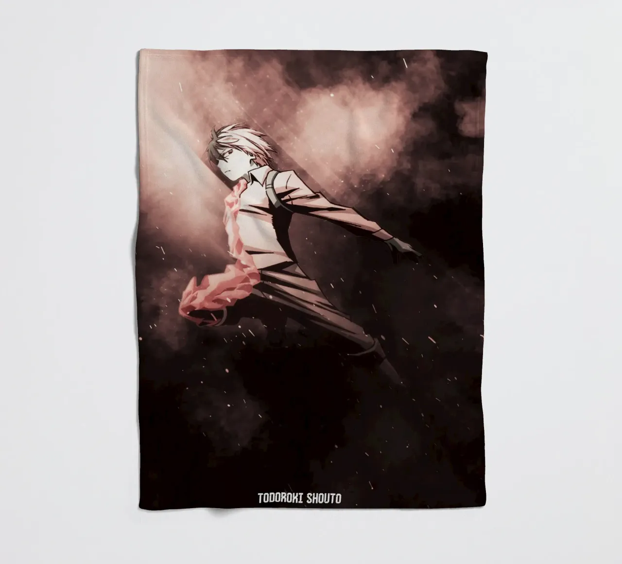 Todoroki Shouto coperta in pile da FreeArtStudio