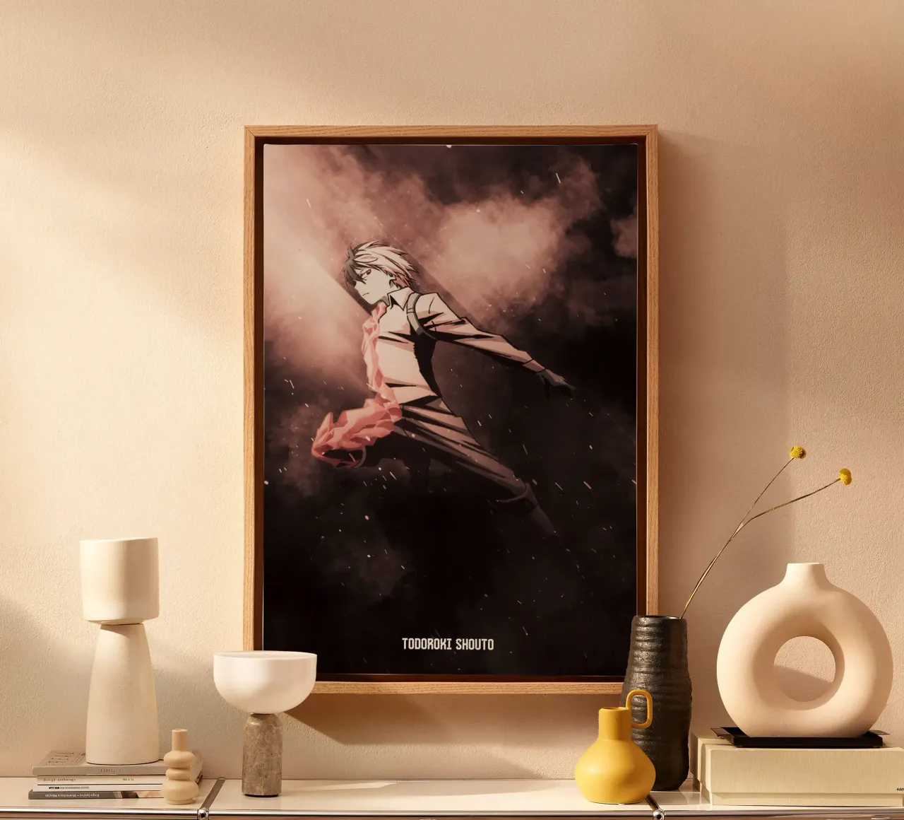 Todoroki Shouto canvas by FreeArtStudio
