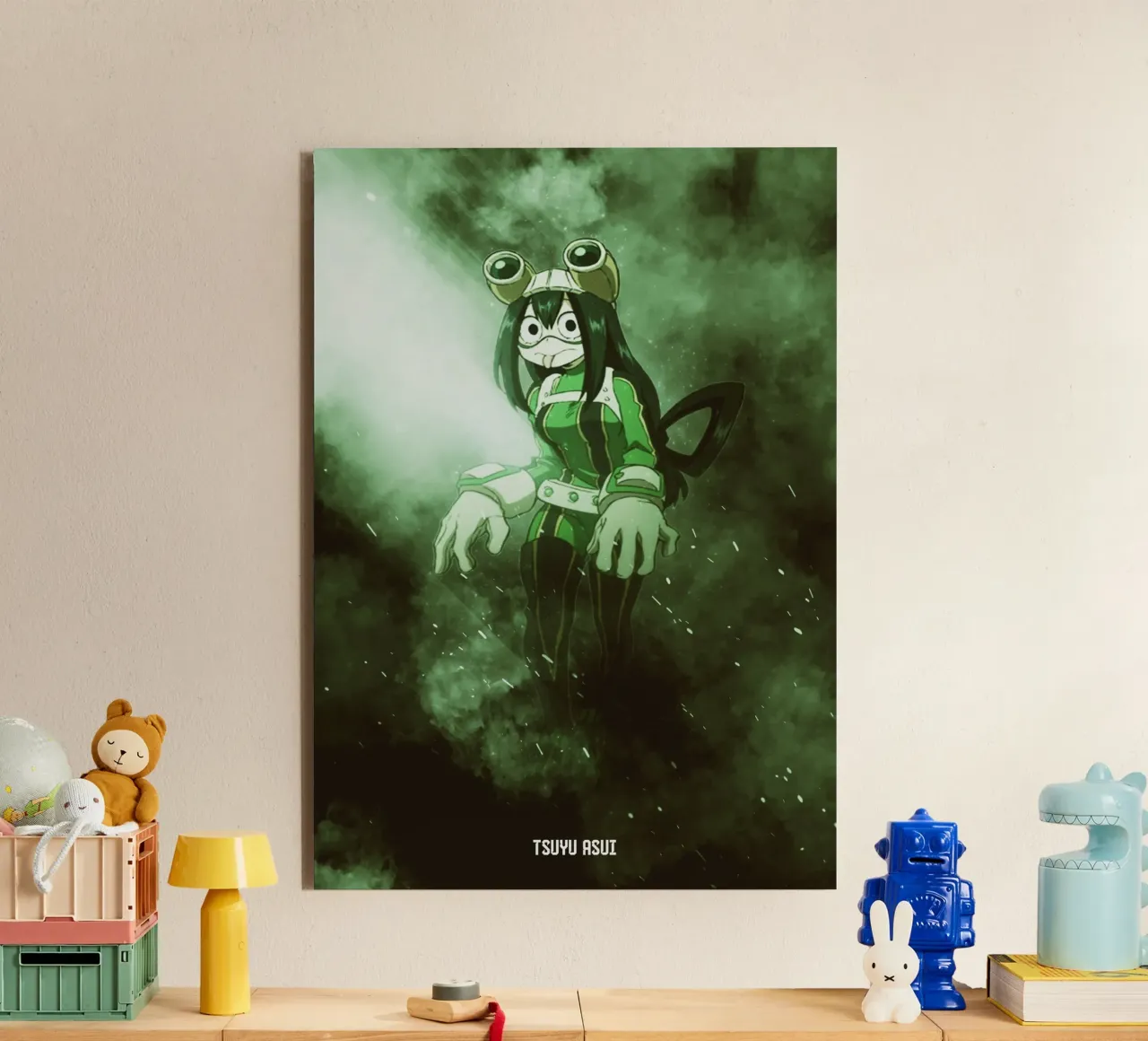 Tsuyu Asui alluminio dibond da FreeArtStudio