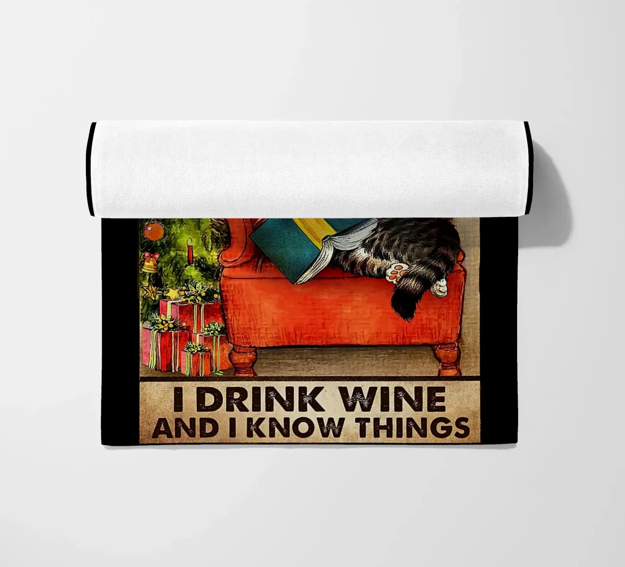 Cat That's What I Do I Read Books beach towel by Aaronshop