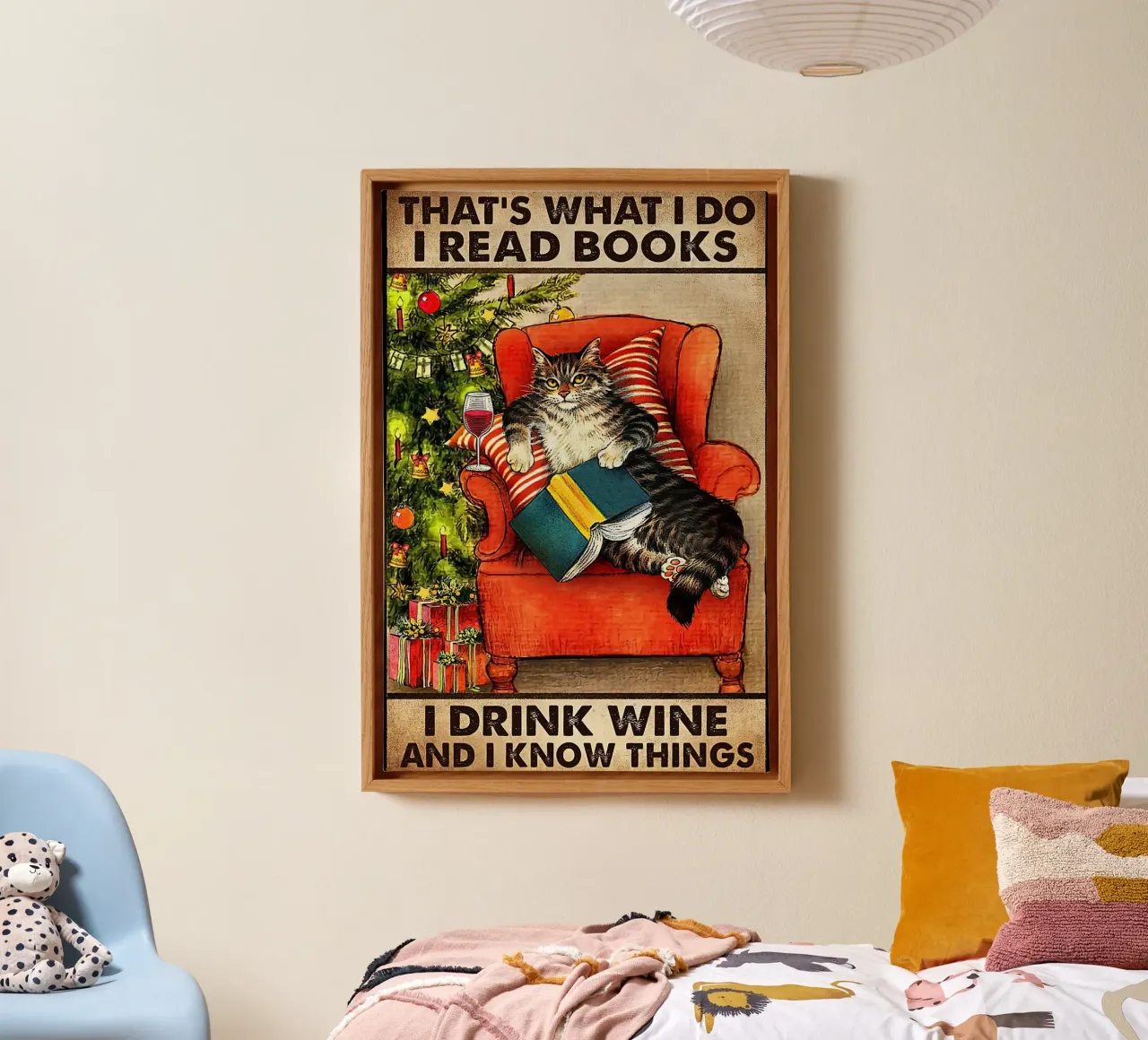 Cat That's What I Do I Read Books canvas by Aaronshop