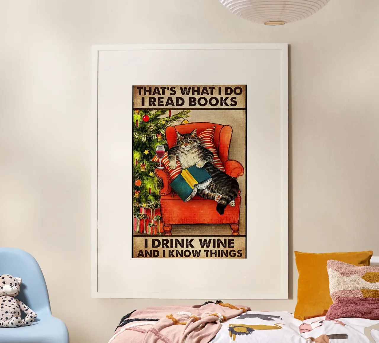 Cat That's What I Do I Read Books poster by Aaronshop